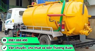 Dịch vụ cho thuê xe bồn hút chất thải tại TPHCM