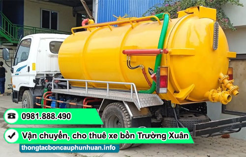 Dịch vụ cho thuê xe bồn hút chất thải tại TPHCM