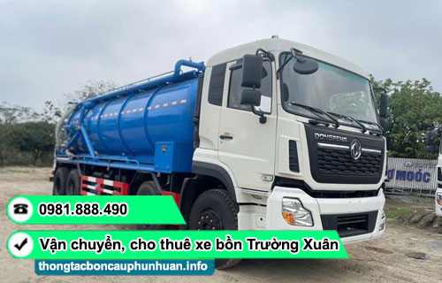 Dịch vụ cho thuê xe bồn hút chất thải tại TPHCM