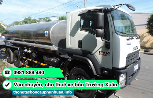 Dịch vụ thuê xe bồn chở nước tại TPHCM