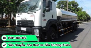 Dịch vụ thuê xe bồn chở nước tại TPHCM