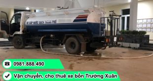 Cho thuê xe bồn chở nước sạch TP.HCM