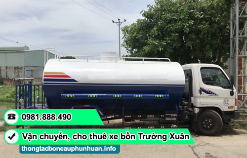 Cho thuê xe bồn chở nước sạch TP.HCM