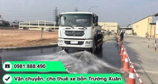 Cho thuê xe bồn rửa đường TP.HCM giá rẻ