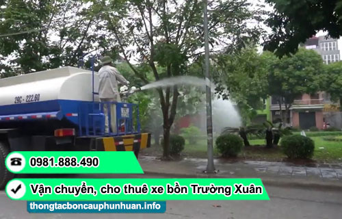 Cho thuê xe bồn tưới cây TP.HCM